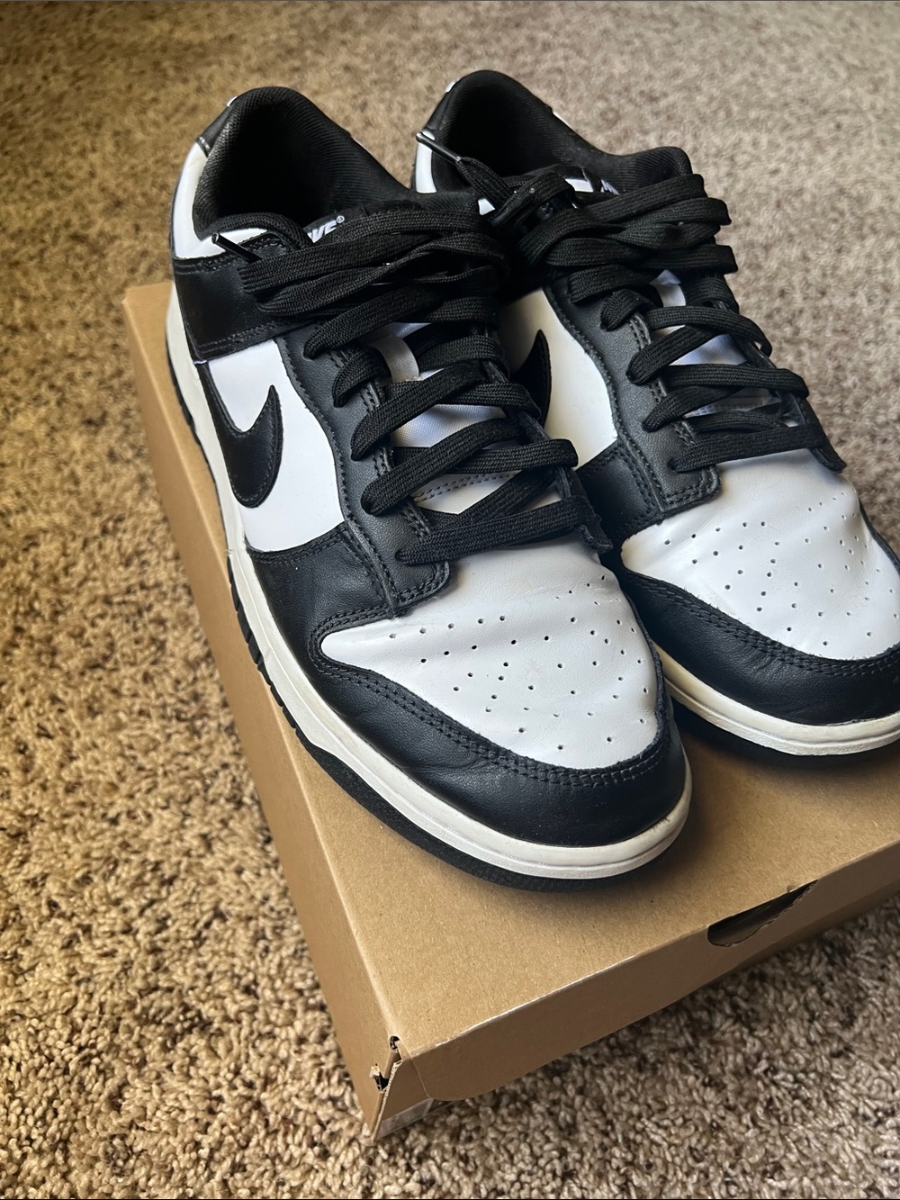 Nike Men’s Black and White Low-Top Sneakers